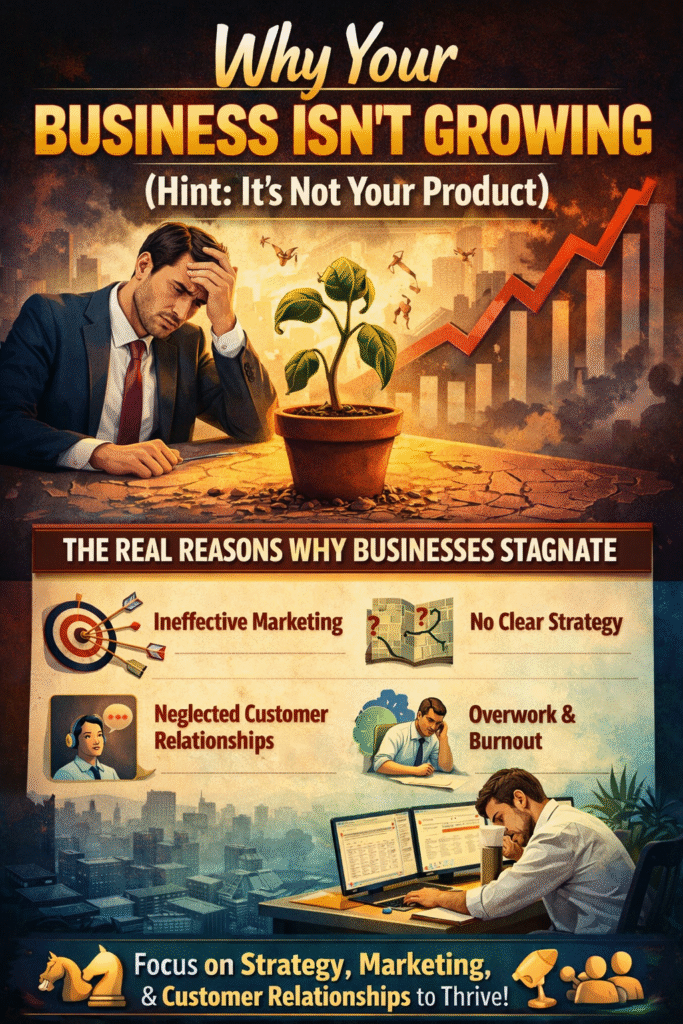 Why Your Business Isn't Growing (Hint: It's Not Your Product)